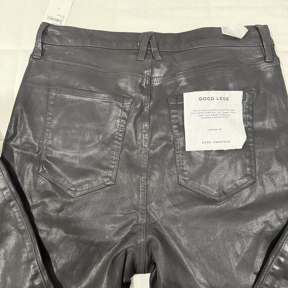 Good American Good Legs Black Skinny Jeans 29" Inseam Women's Size 18 NWT - Picture 10 of 12